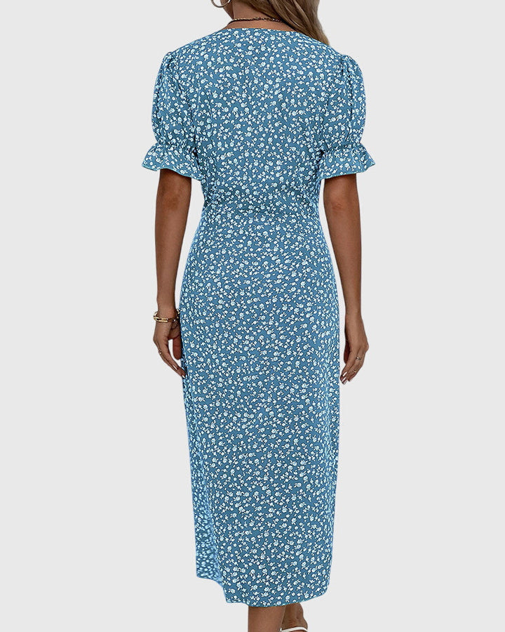 Fresh Bloom V-Neck Dress