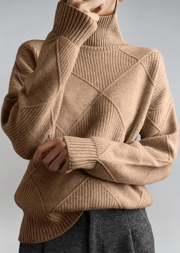 Lauren Chic Roll-Neck Sweater