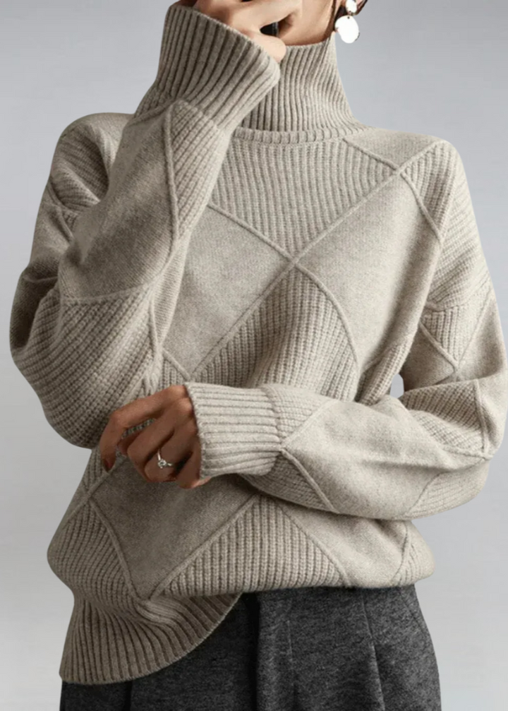 Lauren Chic Roll-Neck Sweater