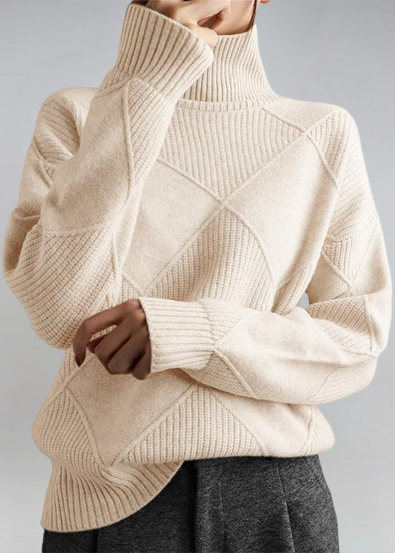 Lauren Chic Roll-Neck Sweater