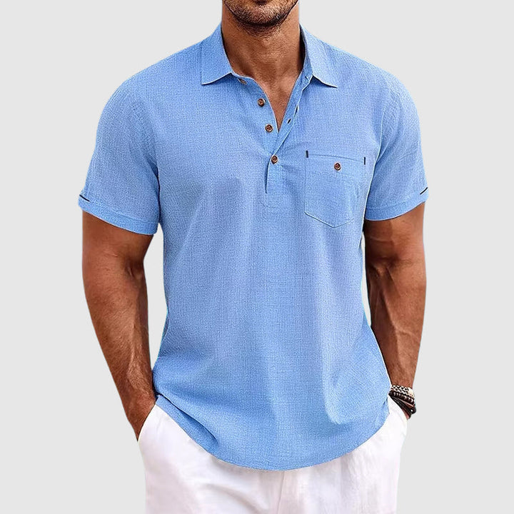 Linen Polo Shirt