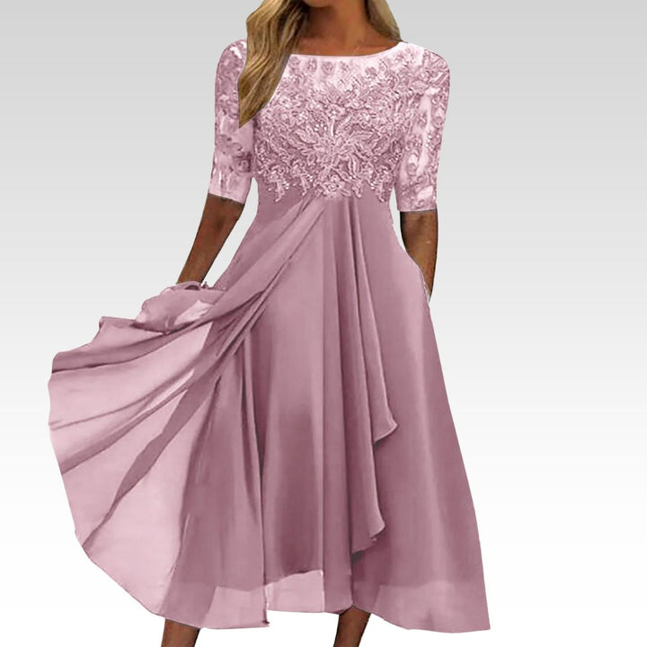 Zaria Lace Embroidered Dress