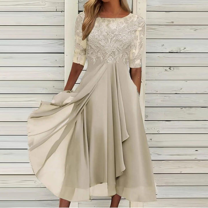 Zaria Lace Embroidered Dress