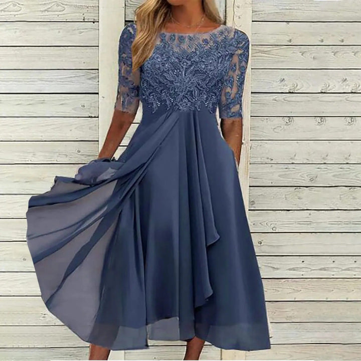 Zaria Lace Embroidered Dress
