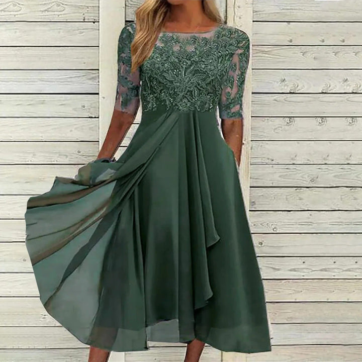 Zaria Lace Embroidered Dress
