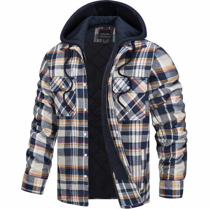 Karl Checked Zip Jacket