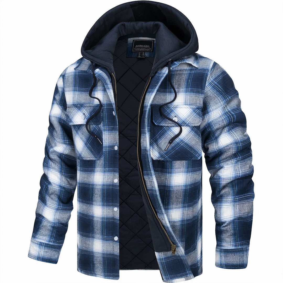 Karl Checked Zip Jacket