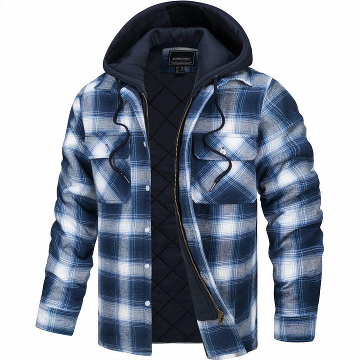 Karl Checked Zip Jacket