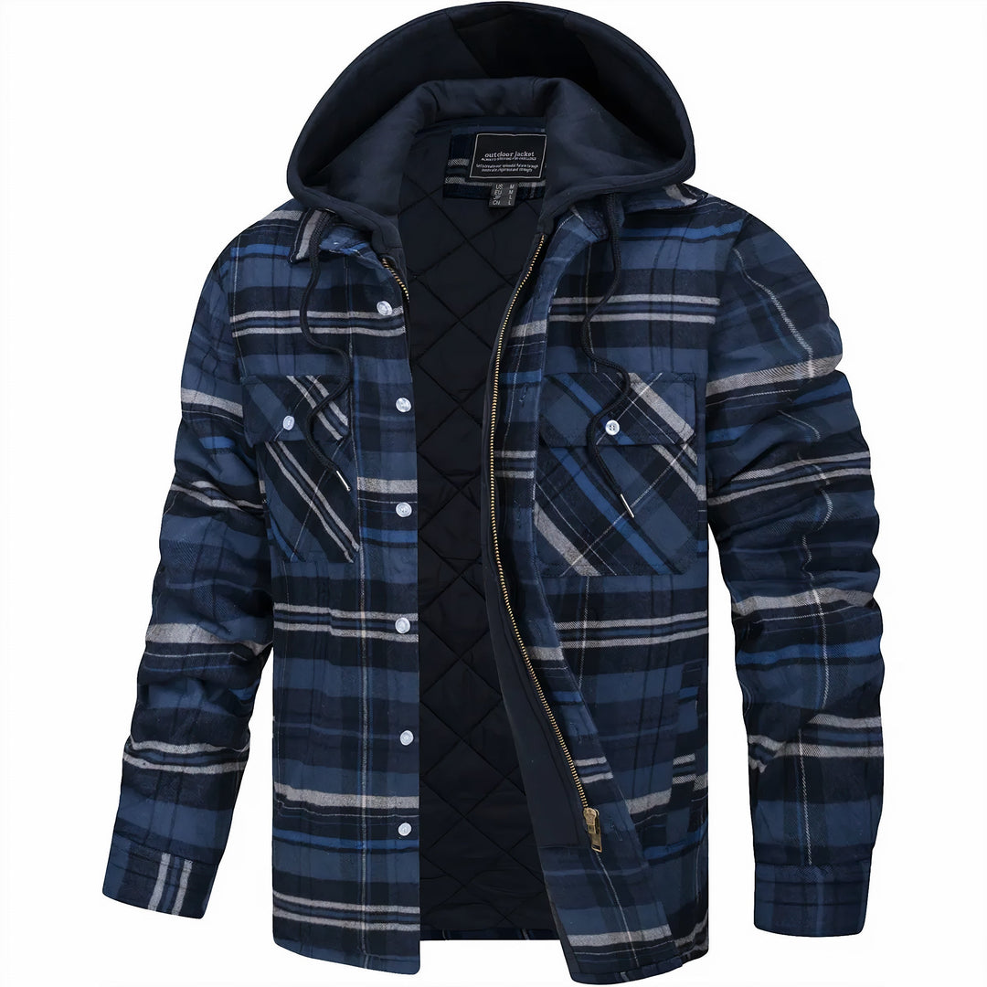 Karl Checked Zip Jacket